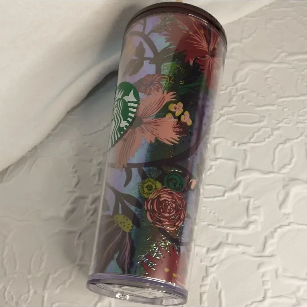 Starbucks Tumbler Iridescent Floral